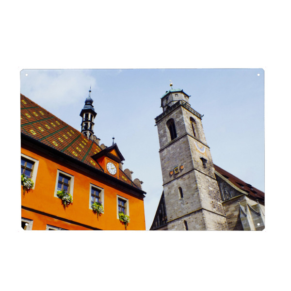 Holzbild "Dinkelsbühl in Bayern" artboxONE - Städte,Reise,Architektur,Reise / Länder