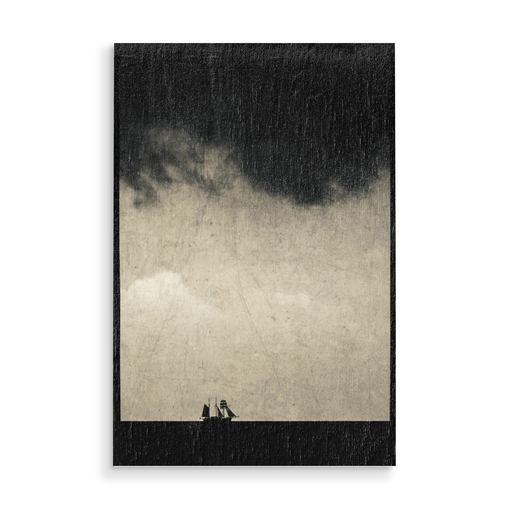 Holzbild "Under the storm" artboxONE - Natur,Reise,Reise / Strand und Meer