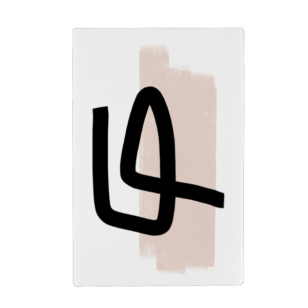 Holzbild "Why Not Abstract" artboxONE - Abstrakt,Geometrie - Wohnzimmer,Zeitgenössische kunst,Pink,Abstrakte kunst,Abstrakt,Geometrie,Formen,Modern