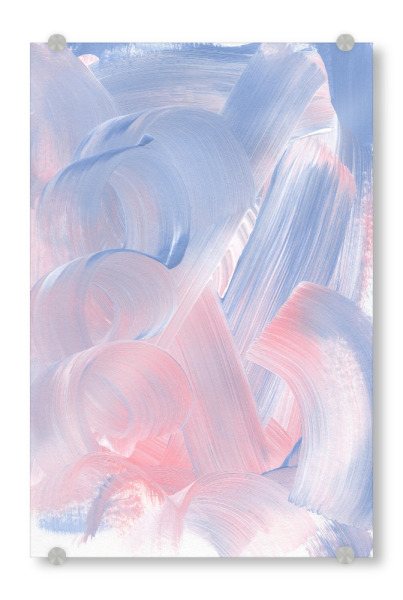 Acrylglasbild "Emotions in Pastel" artboxONE - Abstrakt - Acryl,Textur,Pastell,Abstrakte kunst