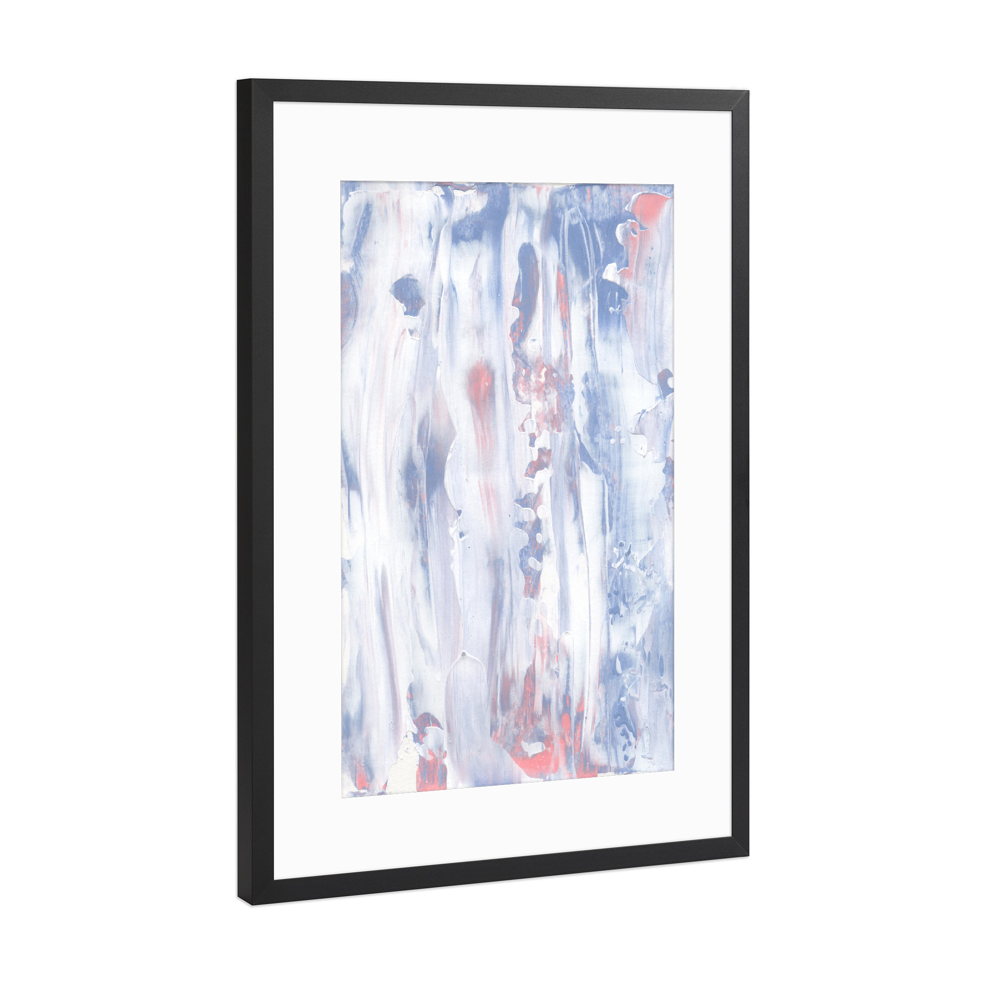 Poster mit Rahmen Schwarz (Metallic) "Easy to Love" artboxONE - Abstrakt - Acrylmalerei,Textur,Abstrakte kunst