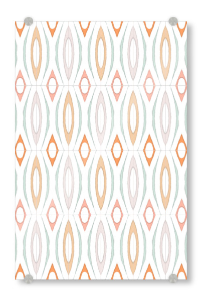 Acrylglasbild "Retro optische Pastellfliesen" artboxONE - Geometrie