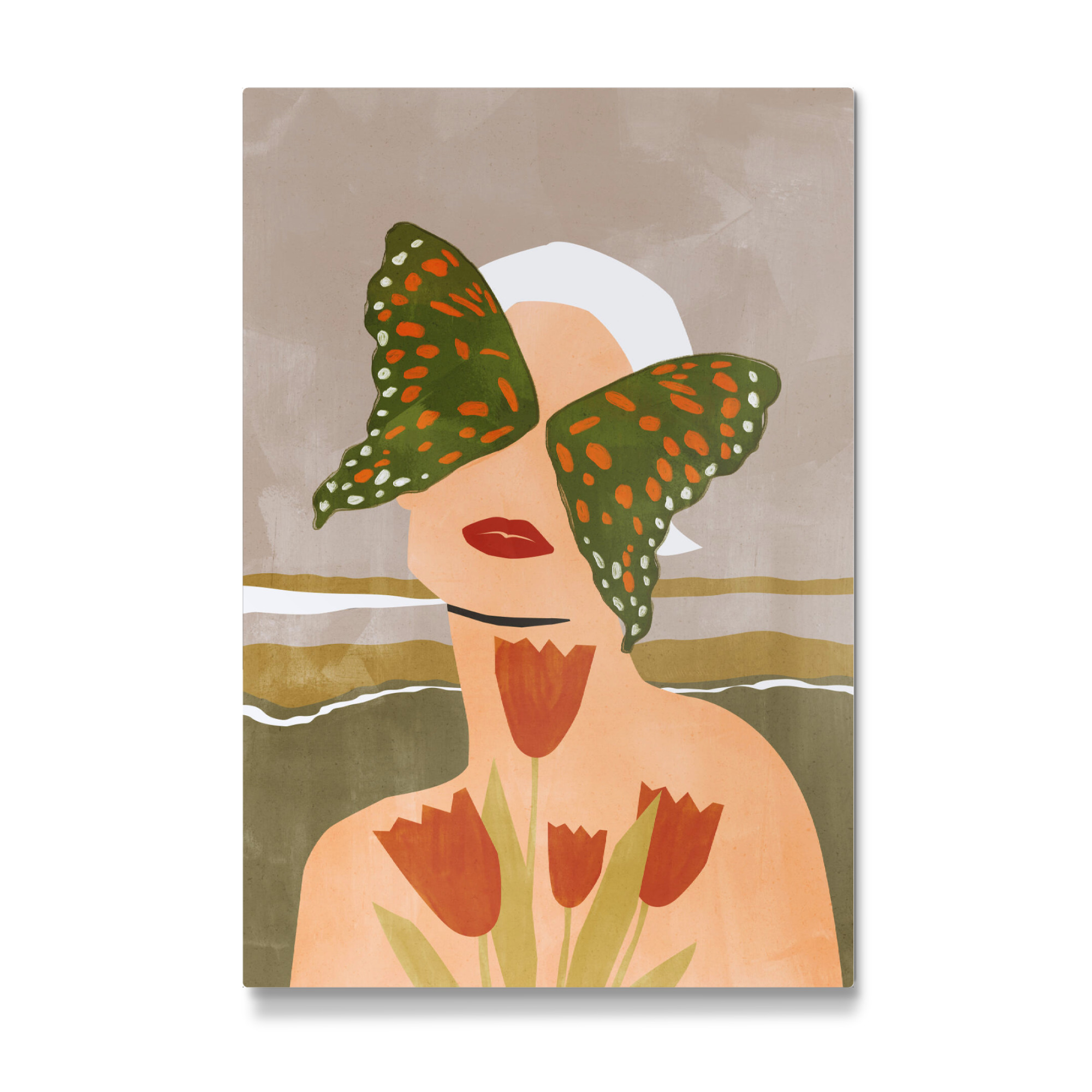 Galerie-Print "Grüner Schmetterling von TAS" 75x50 cm artboxONE