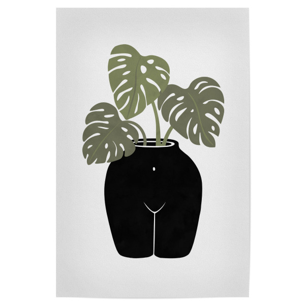 Poster "Körperberuhigende Vase" artboxONE - Natur,Floral,Abstrakt,Menschen,Lustig