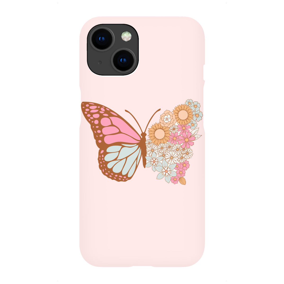 iPhone "Blumenschmetterling" Premium-Case Handyhülle artboxONE