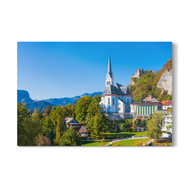 Galerie-Print "Panorama von Bled, Slowenien" 30x20 cm artboxONE