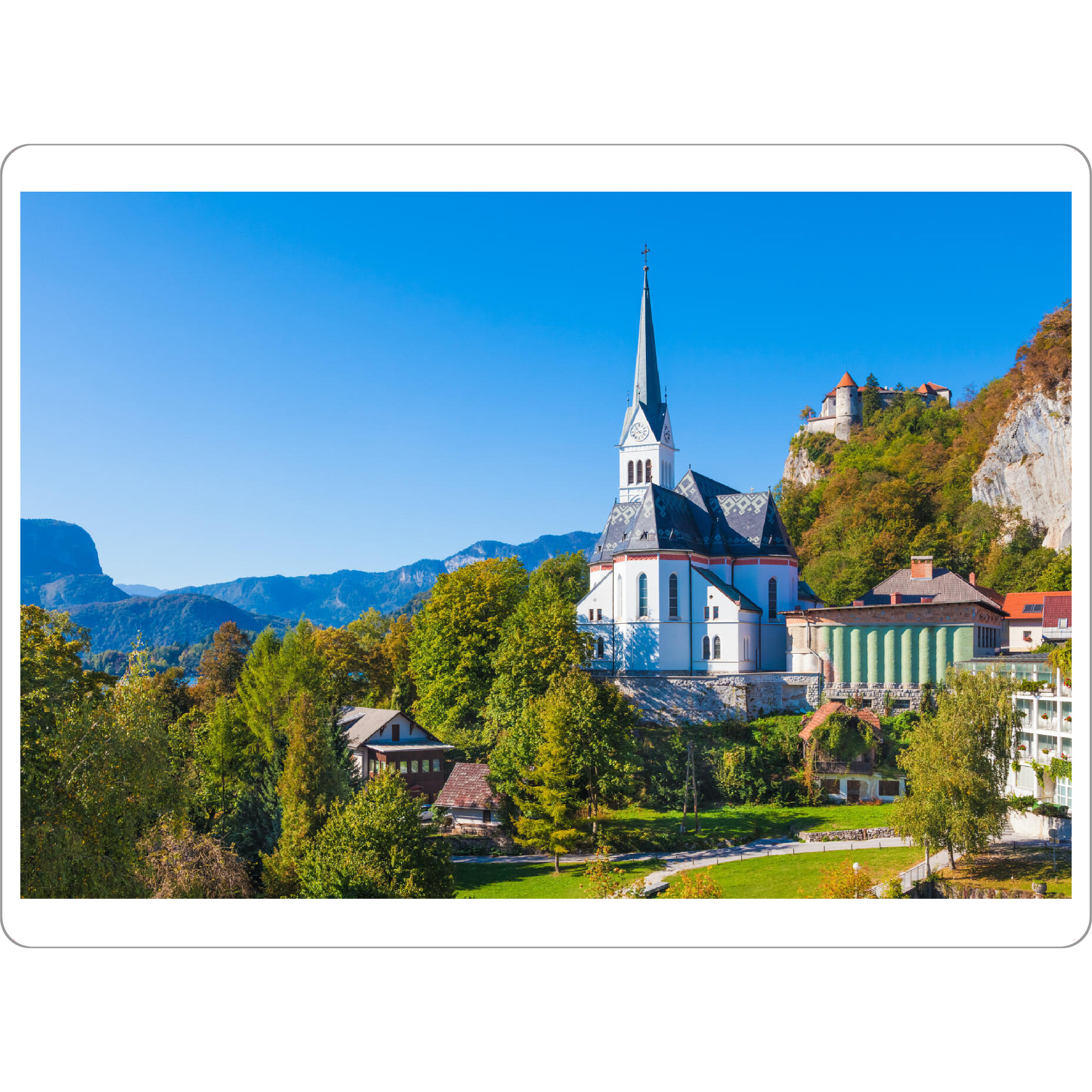 Tischset "Panorama von Bled, Slowenien" artboxONE - Städte,Reise,Architektur
