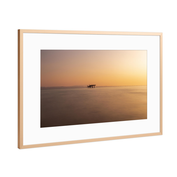 Poster mit Rahmen Kupfer "Sonnenaufgang am Bodensee" artboxONE - Natur,Reise,Reise / Strand und Meer,Reise / Länder