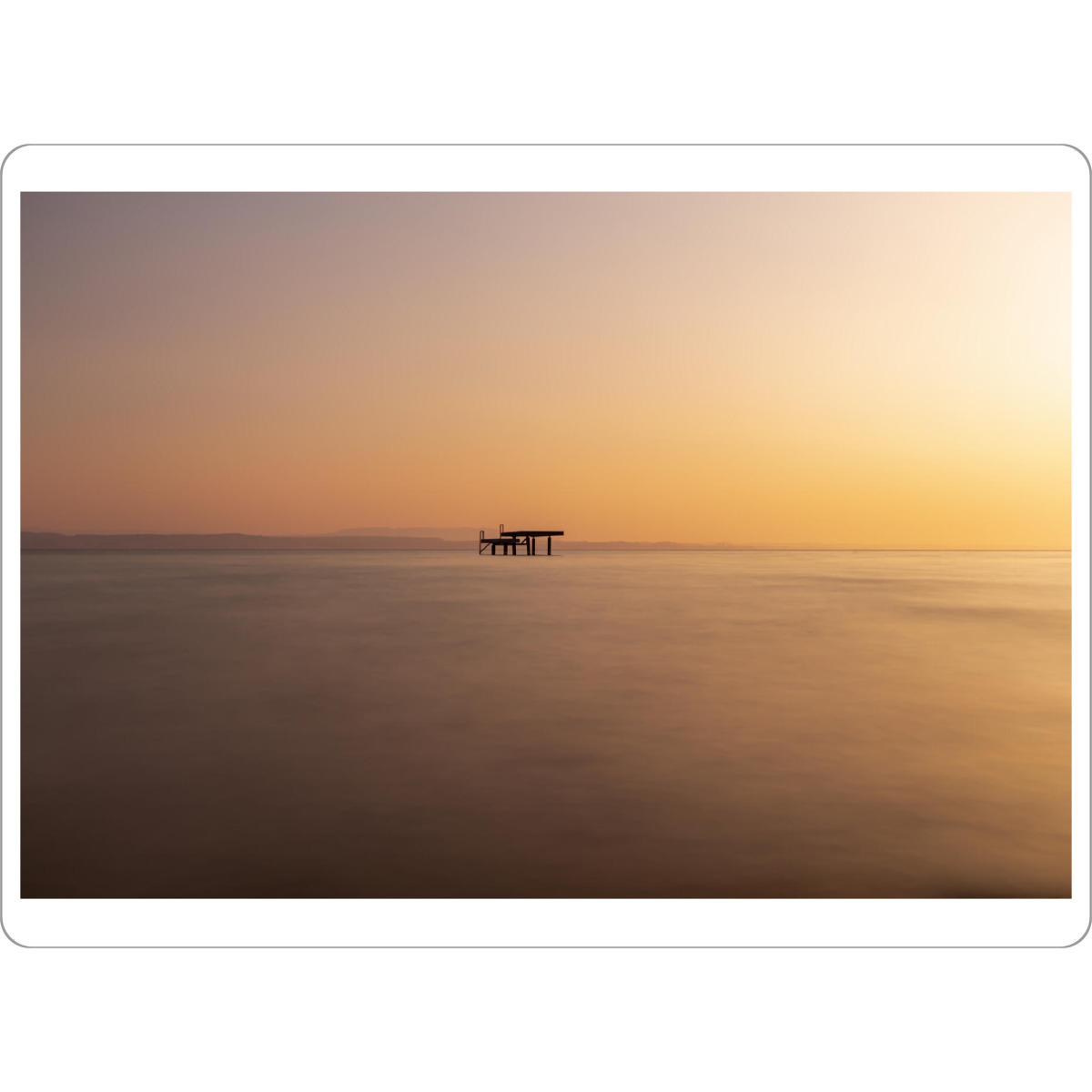 Tischset "Sonnenaufgang am Bodensee" artboxONE - Natur,Reise,Reise / Strand und Meer,Reise / Länder