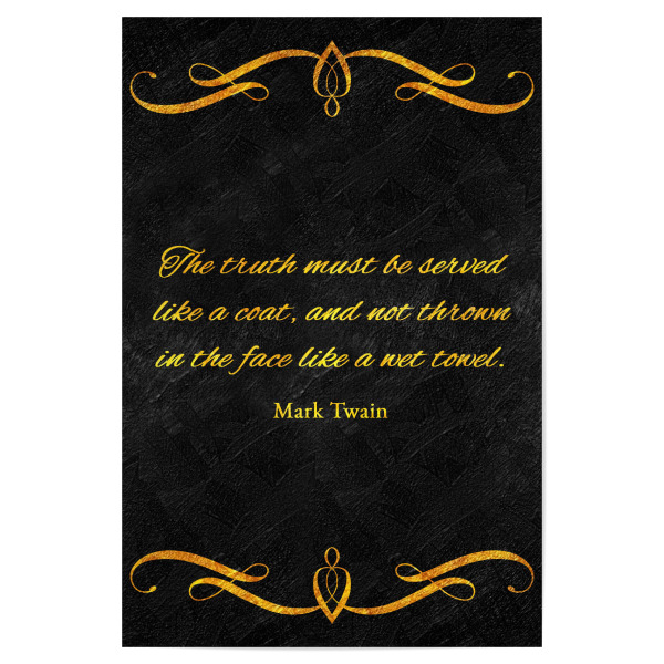 Poster "Der Wahrheit dienen" artboxONE - Typografie