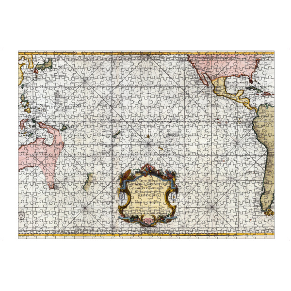 artboxONE Puzzle "Alte Karte der Südsee" artboxONE - Kartografie