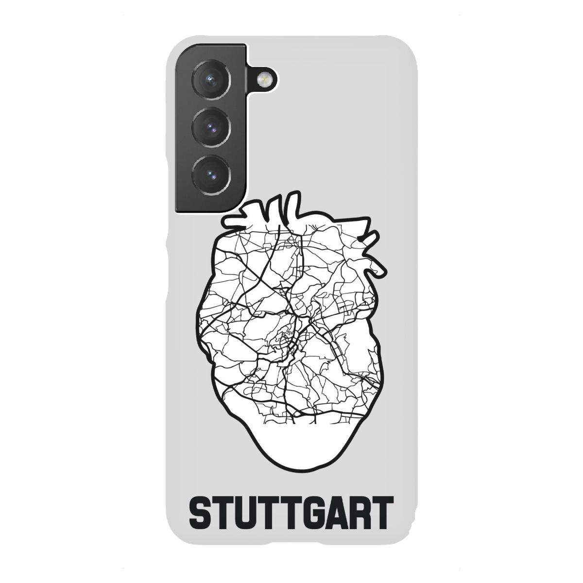 Samsung Galaxy "Stuttgart Herzkarte - weiß" Premium-Case Handyhülle artboxONE