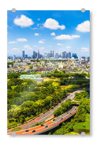 Acrylglasbild "Shinjuku-Skyline, Tokio, Japan" artboxONE - Architektur,Reise / Asien,Städte / Tokio