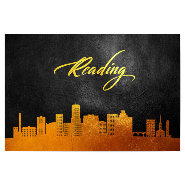 Poster "Pennsylvania Gold lesen" artboxONE - Städte - Lesen,Pennsylvania,Gold,Skyline