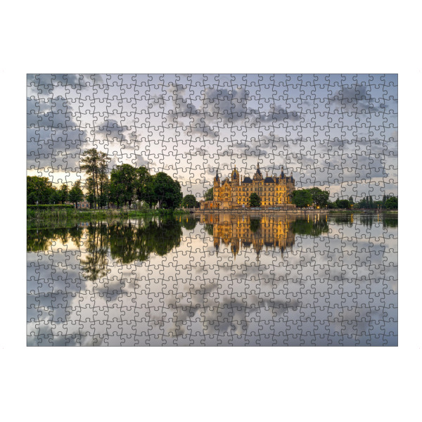 Puzzle Ravensburger "Schweriner Schloss am Morgen" artboxONE - Städte,Reise,Architektur