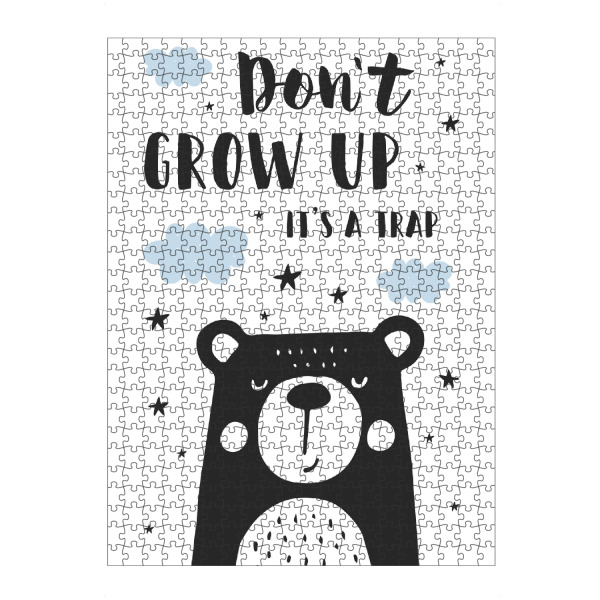 artboxONE Puzzle "Don't Grow Up It's A Trap" artboxONE - Typografie,Für Kinder,Lustig