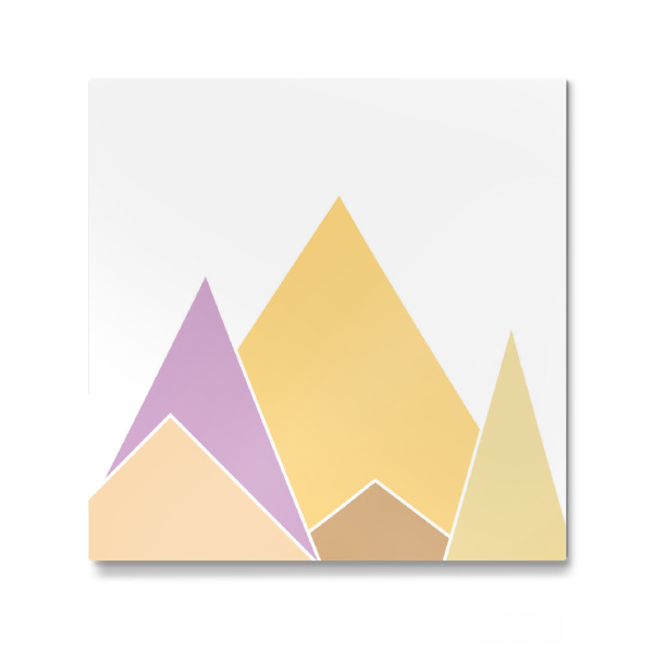 Galerie-Print "Abstrakte Berge" 30x30 cm artboxONE