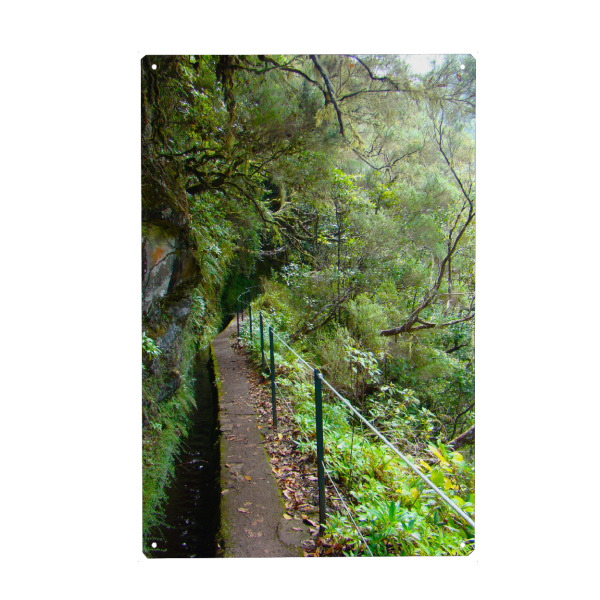 Holzbild "Levada-Wanderweg auf Madeira" artboxONE - Natur,Reise,Reise / Länder