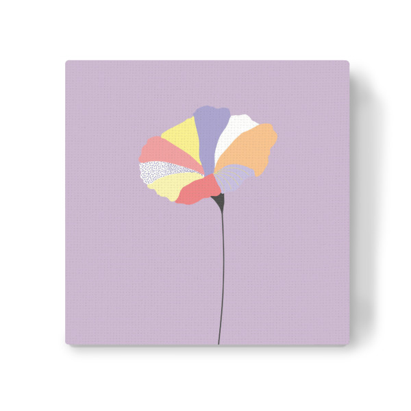 Leinwandbild "Mohnblume colourful" artboxONE - Abstrakt - Mohnblume,Bunt,Color,Illustration,Abstrakt,Abstract,Fineline