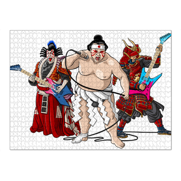 Puzzle Ravensburger "Die Rockkrieger" artboxONE - Menschen,Städte / Tokio,Männer
