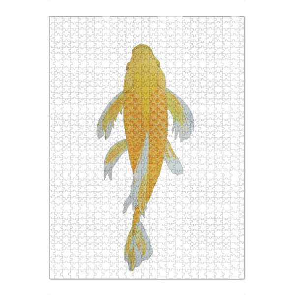 Puzzle Ravensburger "Gelber Koi Fisch" artboxONE - Tiere - Fisch,Tier,Animal,Fish,Koi,Koi fisch,Illustration,Japan,China - Bild fisch