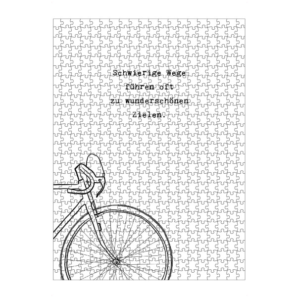 artboxONE Puzzle "Wunderschöne Ziele" artboxONE - Typografie,Schwarzweiß,Sport,Lehrersprüche