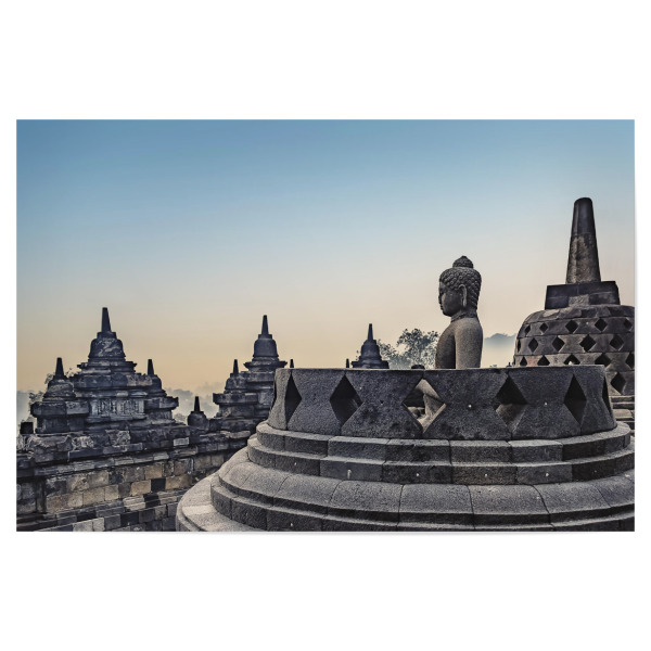 Poster "Borobudur-Statue" artboxONE - Städte,Reise,Architektur,Reise / Asien,Reise / Länder