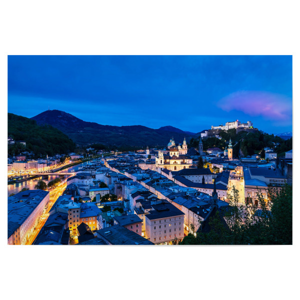 Poster "Salzburg bei Nacht" artboxONE - Städte,Architektur