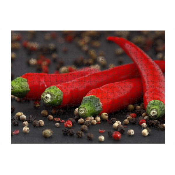 artboxONE Puzzle "Hot Pepper" artboxONE - Essen & Trinken - Chili,Chilischoten,Scharf,Gewürze,Gemüse,Lebensmittel,Pfeffer - Bild chili