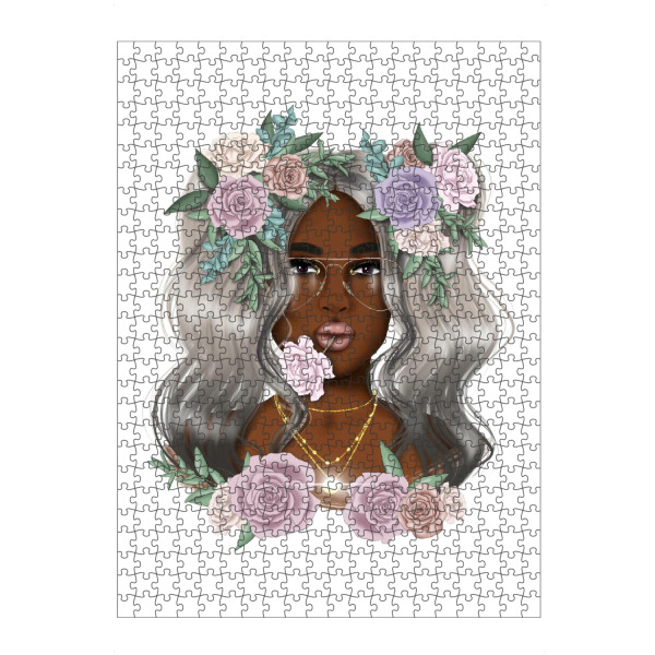 Puzzle Ravensburger "Blumenmädchen - bunt" artboxONE - Floral,Fashion,Für Mama