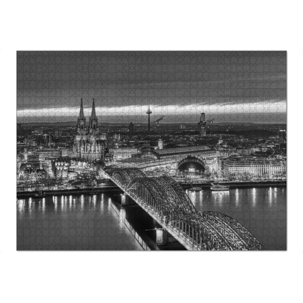 Puzzle Ravensburger "Köln in schwarz-weiß" artboxONE - Städte / Köln,Schwarzweiß,Architektur