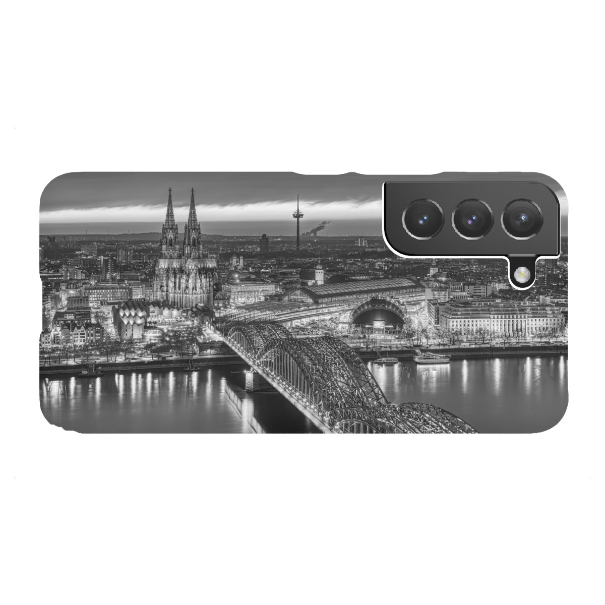 "Köln in schwarz-weiß"für Samsung Galaxy - Premium-Case Handyhülle artboxONE
