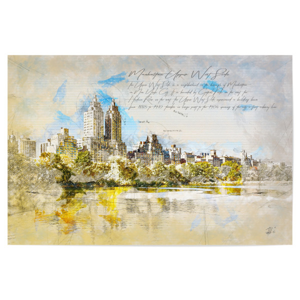 Poster "Manhattan Upper West Side" artboxONE - Städte / New York,Architektur,Reise / Länder
