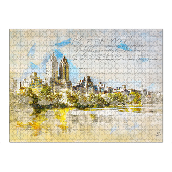 Puzzle Ravensburger "Manhattan Upper West Side" artboxONE - Städte / New York,Architektur,Reise / Länder