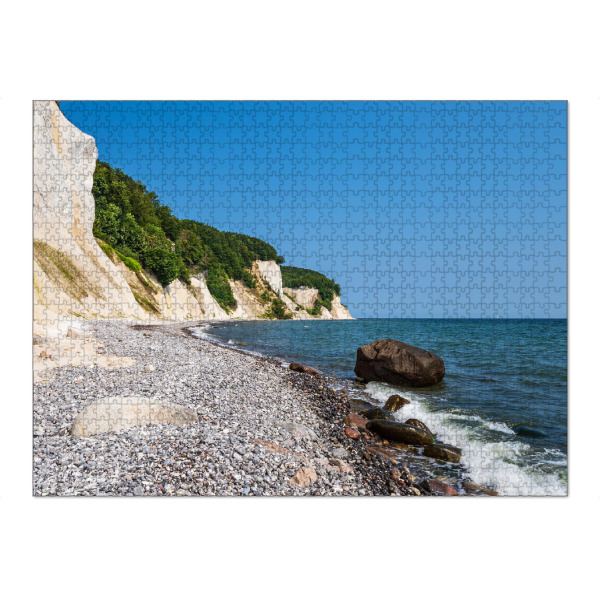 Puzzle Ravensburger "Rügen, Findling, Kreidefelsen" artboxONE - Natur,Reise,Reise / Strand und Meer