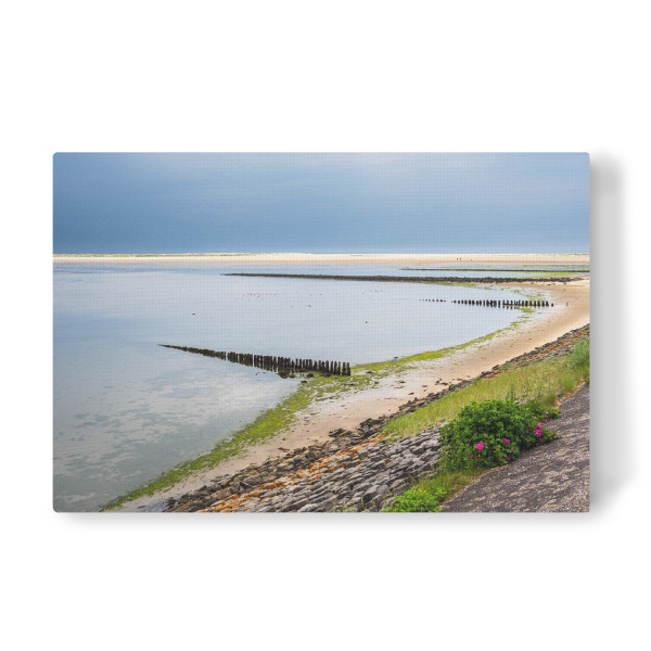 Leinwandbild "Strand, Buhne und Nordsee" artboxONE - Natur,Reise,Reise / Strand und Meer