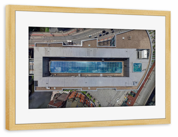 Poster mit Rahmen kiefer "Hamburg-Bergedorf Licht-Dach CCB" artboxONE - Städte,Städte / Hamburg,Reise,Architektur,Reise / Länder