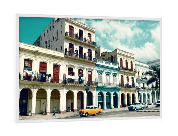 Poster mit weißem Rahmen "Havana Street" artboxONE - Reise,Architektur,Reise / Länder,Städte / Weitere