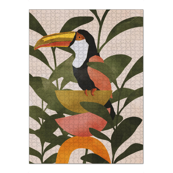 Puzzle Ravensburger "Boho Tukan von TAS" artboxONE - Natur,Floral,Tiere