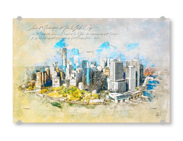 Acrylglasbild "Lower Manhattan" artboxONE - Städte / New York,Architektur,Reise / Länder