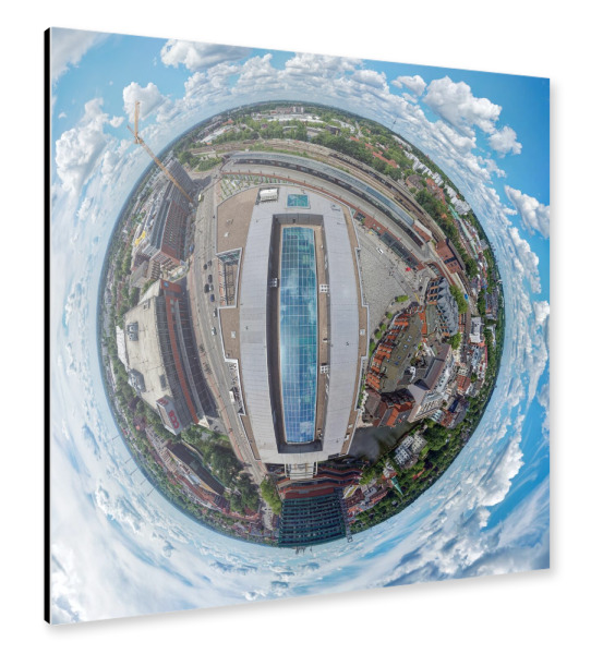 Alu-Dibond "Hamburg-Bergedorf CCB-Dach" 30x30 cm artboxONE
