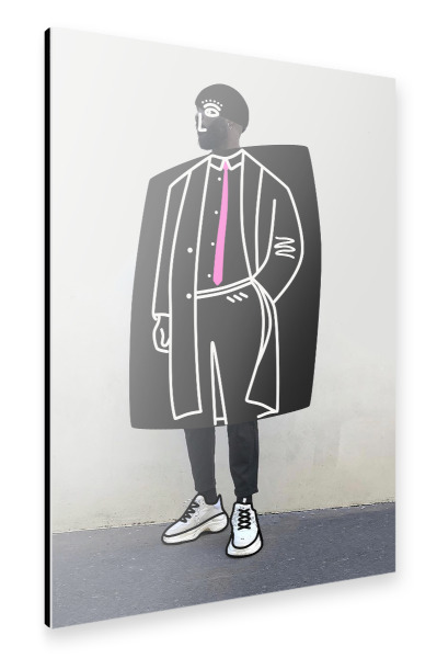 Alu-Dibond "Der Gentleman" 30x20 cm artboxONE