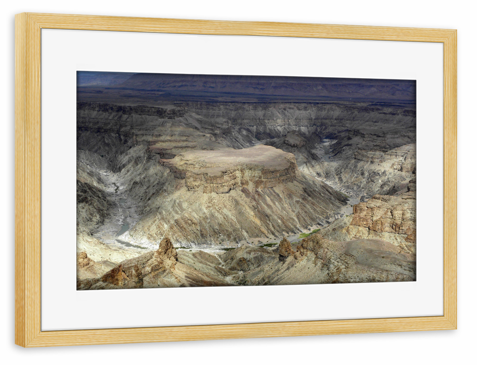Poster mit Rahmen kiefer "Der Fish River Canyon in Namibia" artboxONE - Natur,Reise,Reise / Afrika,Reise / Länder