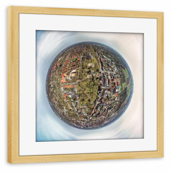 Poster mit Rahmen kiefer "Kirche St. Michael HH-Bergedorf" artboxONE - Städte,Städte / Hamburg,Natur,Reise,Architektur