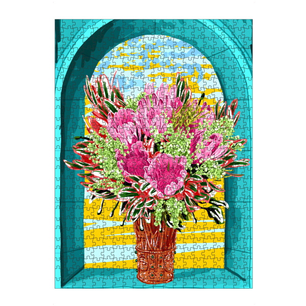 artboxONE Puzzle "Der Good Vibes Blumentopf" artboxONE - Floral