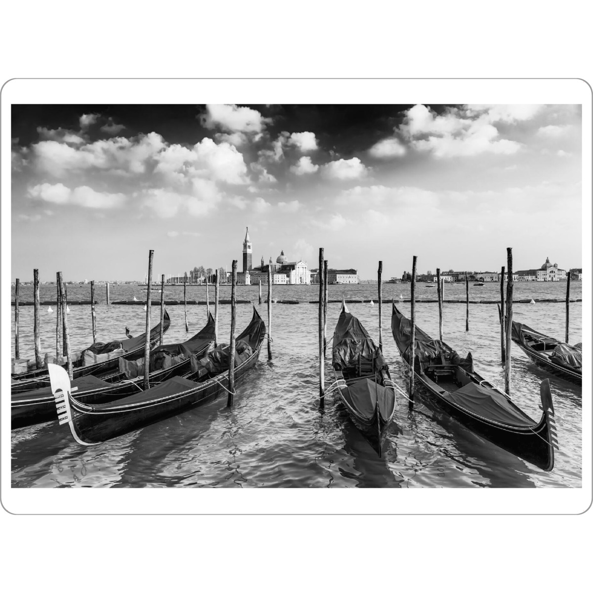 Tischset "Venedig in Schwarz und Weiß" artboxONE - Reise,Architektur,Städte / Venedig