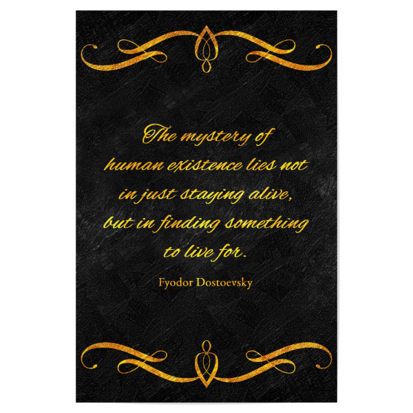 Poster "Lebe für etwas" artboxONE - Typografie