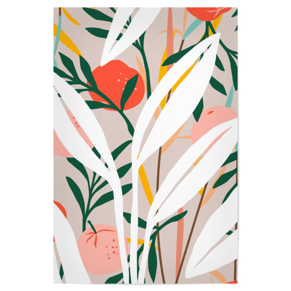 Poster "Abstrakte Pflanze erröten" artboxONE - Natur,Abstrakt