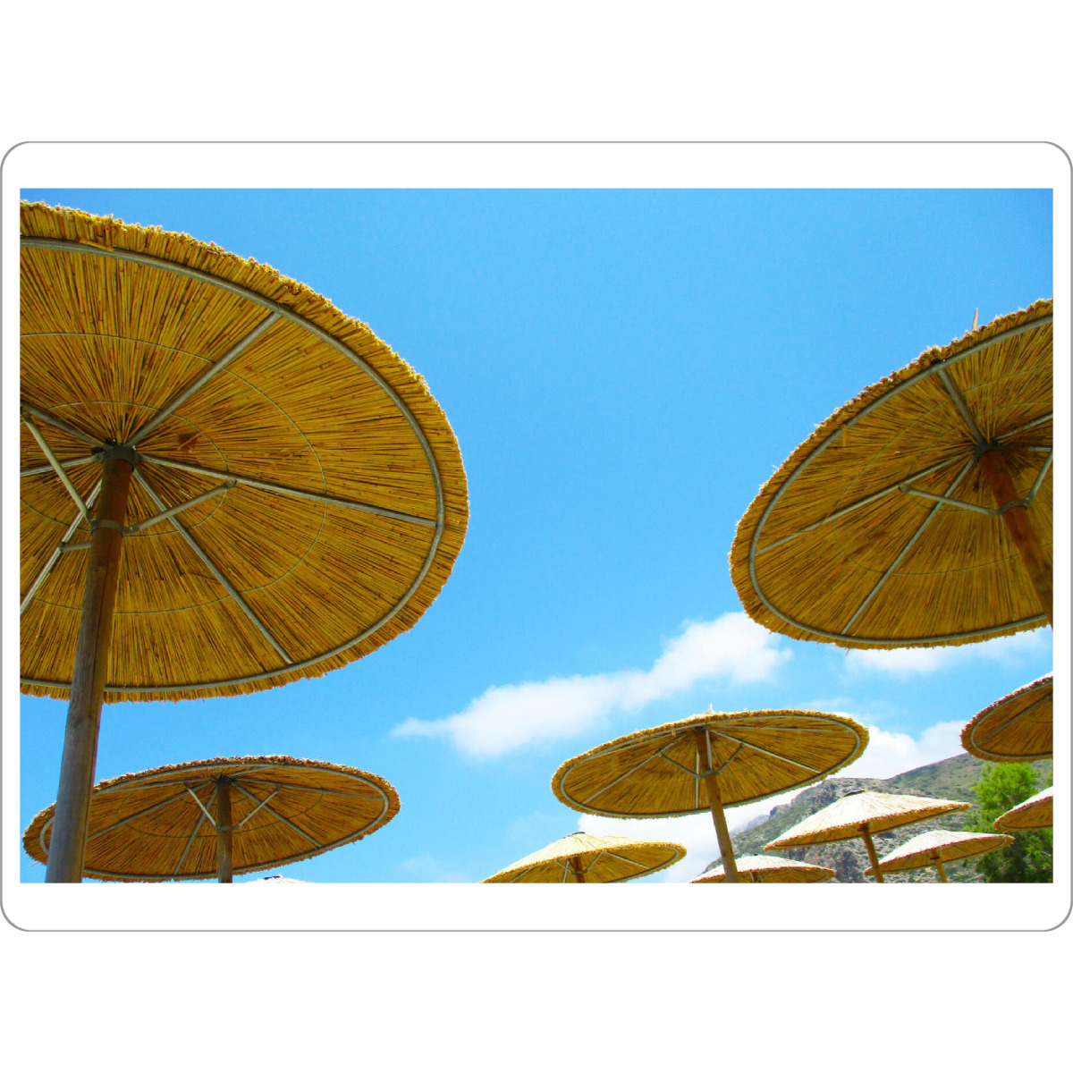 Tischset "Sonnenschirme am Strand" artboxONE - Reise,Reise / Strand und Meer