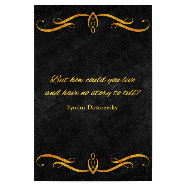 Poster 30x20 cm "Live to Tell a Story" artboxONE - Typografie